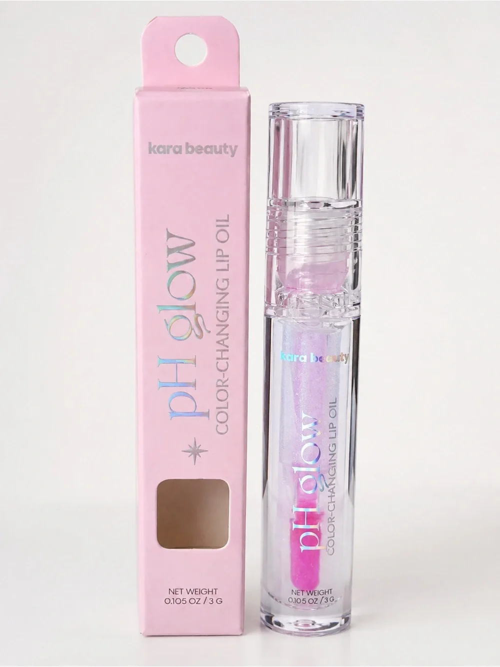 KARA Beauty pH Glow Color-Changing Lip Oil – Sheer Iridescent – NEW